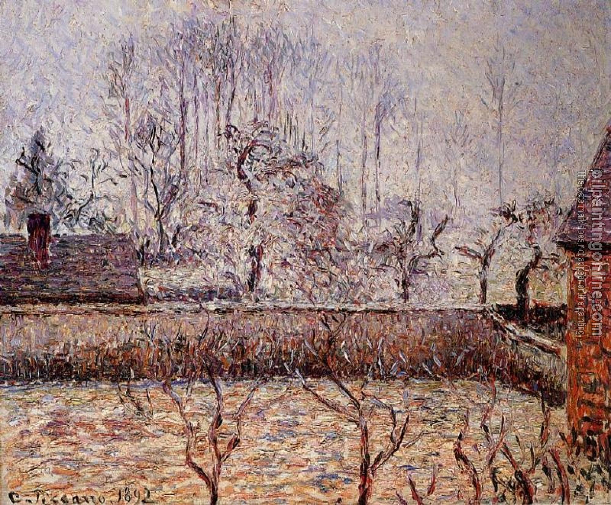 Pissarro, Camille - Landscape, Frost and Fog, Eragny